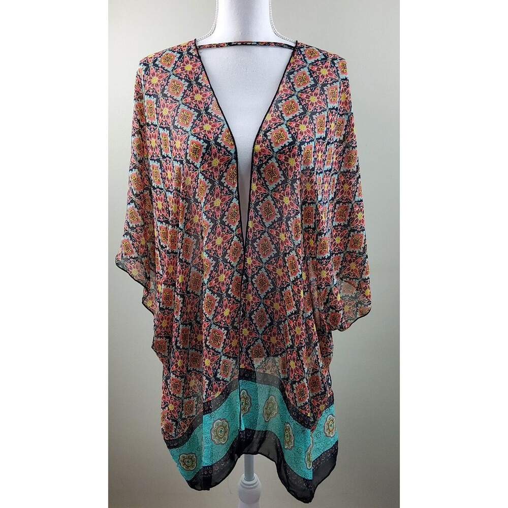 Penelope Project Women's Boho Chiffon Swim Cover Size L